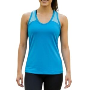 Lululemon Tank Top Women 8 Stretch Comfy Retro Run Active Mesh Vintage Racerback